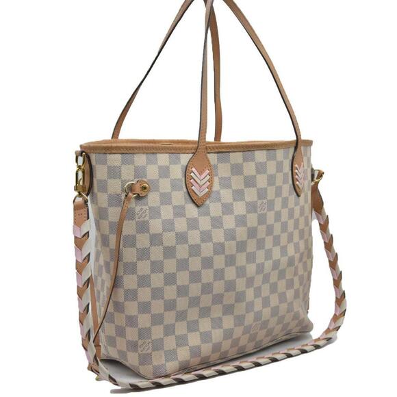 $2500 Louis Vuitton Damier Azur Braided Neverfull MM - Picture 11 of 15